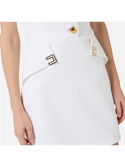 Dress woman ivory ELISABETTA FRANCHI | AB92461E2/360